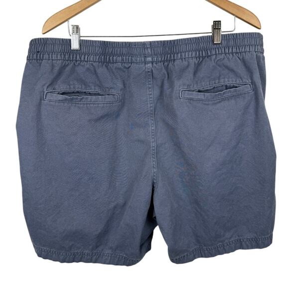 Men's Abercrombie & Fitch 100% Cotton Blue Drawstring Shorts - Inseam 6.5" - XXL - Picture 2 of 7